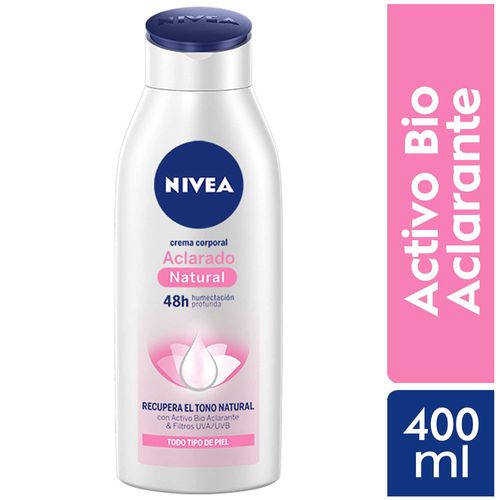 Crema Corporal NIVEA Aclarado Natural Frasco 400ml