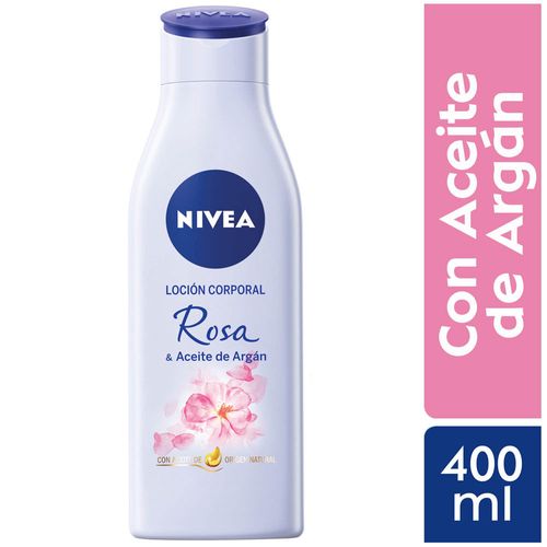 Crema Corporal NIVEA Body Rosa & Oil de Argan Frasco 400ml