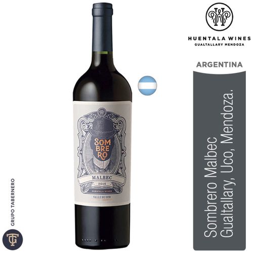 Vino Tinto SOMBRERO Malbec Botella 750ml