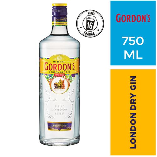 Gin GORDONS London Dry Botella 750ml