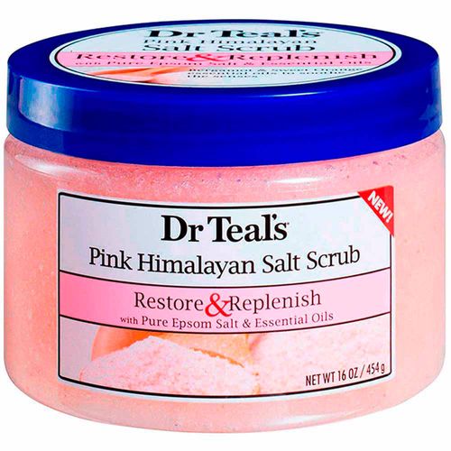 Exfoliante Corporal DR TEAL'S Pink Himalayan Salt Scrub Frasco 454g