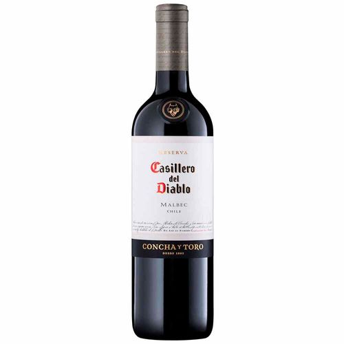 Vino CASILLERO DEL DIABLO Malbec Reserva Botella 750ml