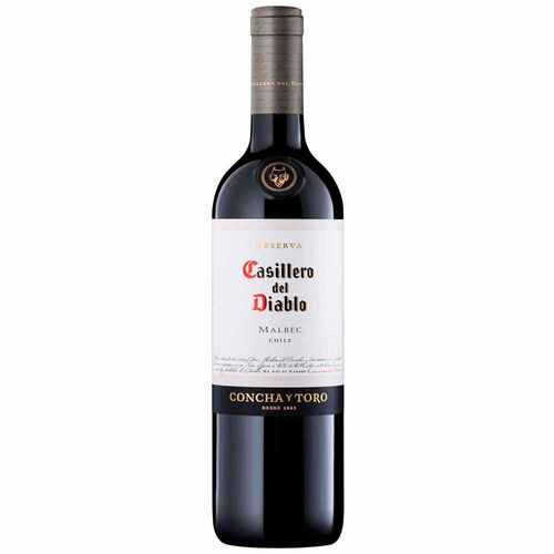 Vino CASILLERO DEL DIABLO Malbec Reserva Botella 750ml