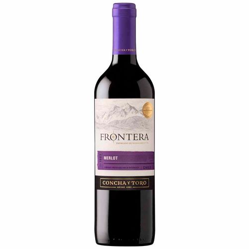 Vino FRONTERA Merlot Botella 750ml