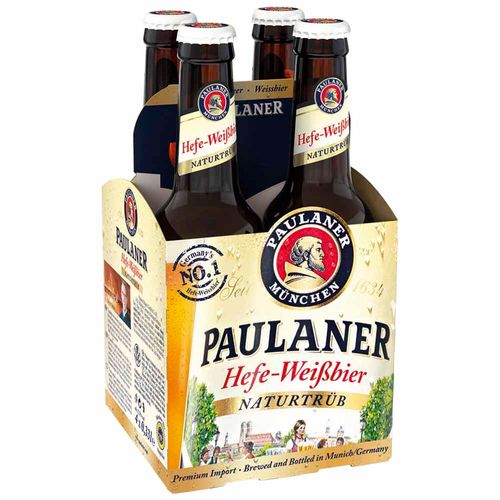 Cerveza PAULANER Trigo 4 Pack Botella 330ml