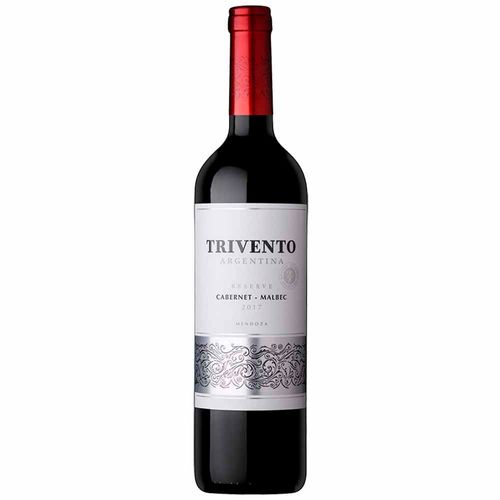 Vino TRIVENTO Cabernet Malbec Reserve Botella 750ml