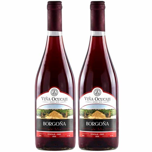 Vino Borgoña OCUCAJE Botella 75ml Paquete 2un