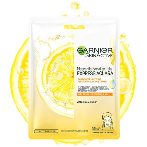 Mascarilla Facial de Tela GARNIER Express Aclara 1un