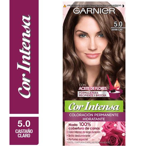 Tinte para Cabello GARNIER Cor Intesa 5.0 Castaño Claro