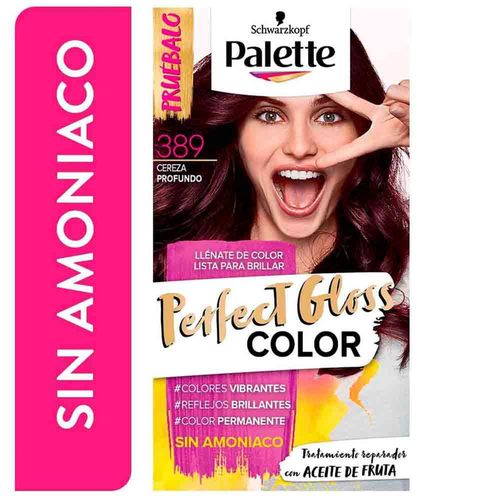 Tinte para Cabello PALETTE Perfect Gloss 389 Cereza Profundo Caja 1un