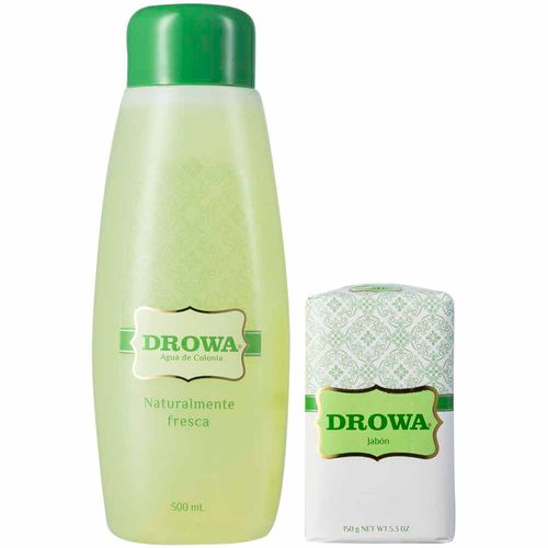 Set de Regalo DROWA Colonia Frasco 500ml + Jabón Barra 150g