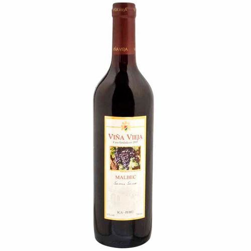 Vino VIÑA VIEJA Malbec Semi Seco Botella 750ml