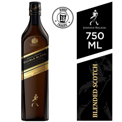 Whisky JOHNNIE WALKER Double Black Botella 750ml