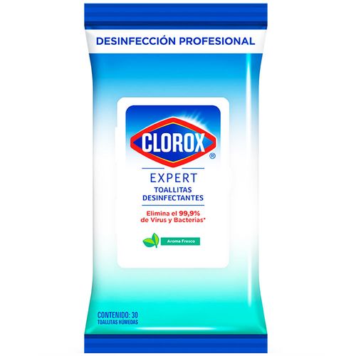 Toallitas Desinfectantes CLOROX Expert Fresh Paquete 30un