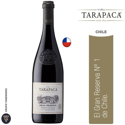 Vino TARAPACA Cabernet Sauvignon Gran Reserva Botella 750ml