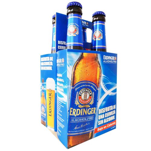 Cerveza Sin Alcohol ERDINGER Botella 33ml Paquete 4un