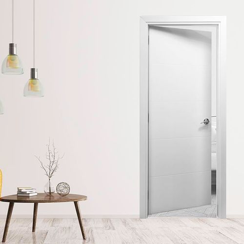 Puerta HDF blanca Mediterranea 4x80x207cm