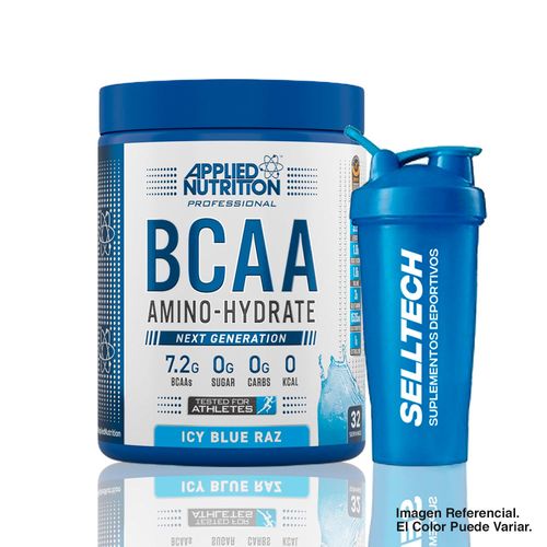 Aminoácidos Applied Nutrition Bcaa Amino Hydrate Icy Blue Razz 1400gr + Shaker