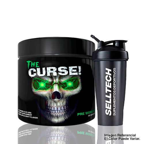 Pre Entreno Jnx Sport The Curse 50 Servicios Green Apple + Shaker