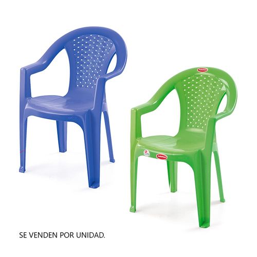 Silla de Plástico Polinplast Cumbia - 2 Colores Aleatorio | Venta por unidad