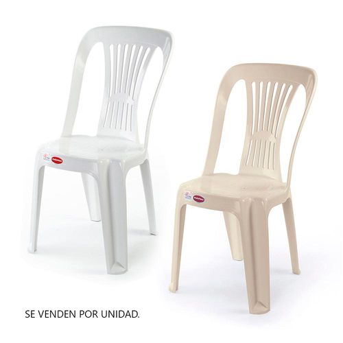 Silla de Plástico Polinplast Poseidon - 2 Colores Aleatorio | Venta por unidad