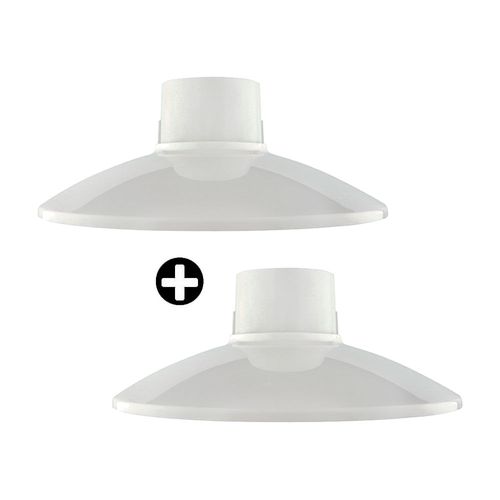 COMBO 2 sockets planos E27 Oval blanco