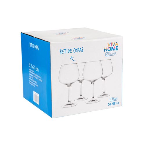 Set de Copas de Gin Tonic VIVA HOME Caja 4un