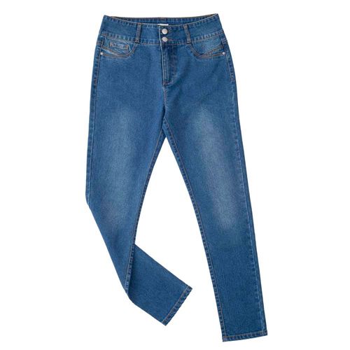 Jean 2 botones SINGULAR Mujer Denim Azul