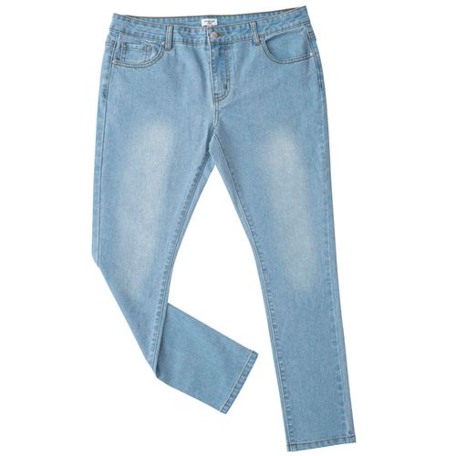 Jean 1 botón SINGULAR Mujer Denim Celeste