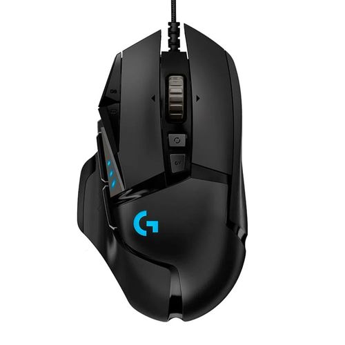 Mouse gamer alámbrico Logitech G502 Hero, usb, 16000 dpi, 11 botones, luces RGB