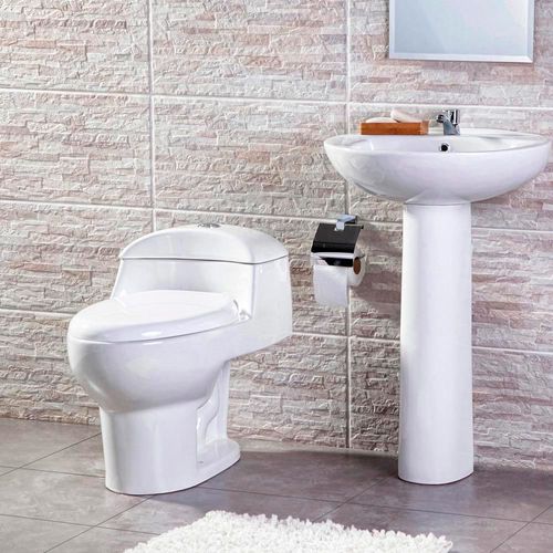 CCOMBO Orange Artico: Inodoro One Piece + Lavatorio + Pedestal