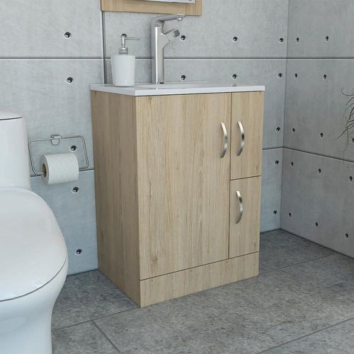 Mueble De Baño Vanguard -Rovere/Blanco