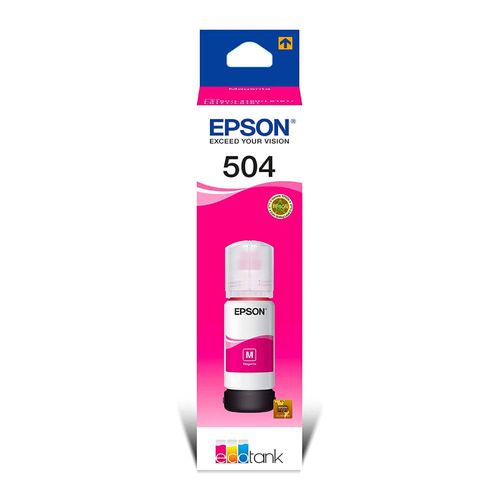 Botella de tinta Epson T504320 magenta rinde 7500 páginas 70 ml