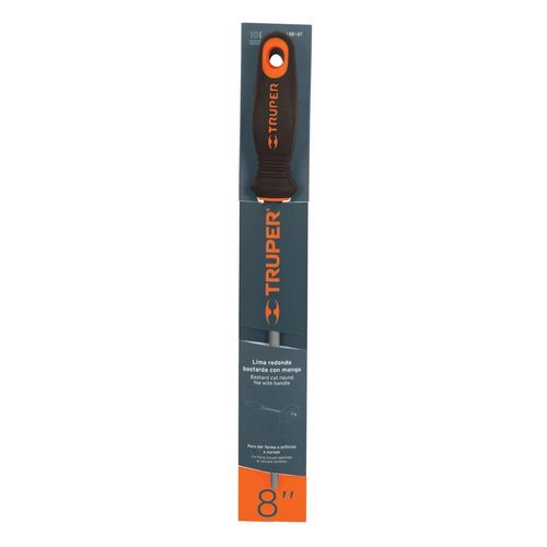 Lima Redonda Bastarda 8" Con Mango Truper 15316