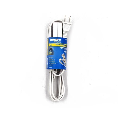 Extensión Doméstica Blanca 2mts Calibre 2X16 FP0102 Fulgore