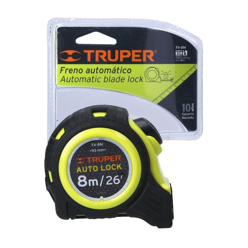 Cinta-Metrica-8M-Auto-Lock-Contra-Impacto-Truper-10749