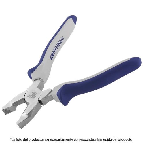 Alicate Universal de Electricista Mango Bimaterial  8" Toolcraft TC4245