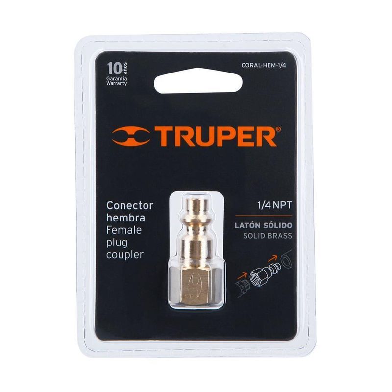 Conector-Rapido-Laton-NPT-1-4--Hembra-Truper-19082