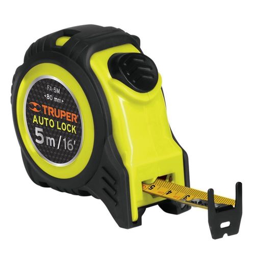 Cinta Metrica 5M Auto-Lock Contra Impacto Truper 10747