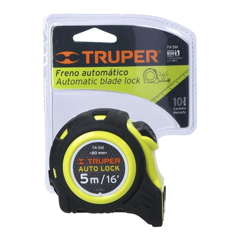 Cinta-Metrica-5M-Auto-Lock-Contra-Impacto-Truper-10747