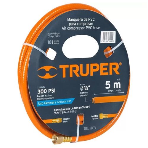 Manguera Armada 1/4" Para Pintor 5 metros Truper 19013