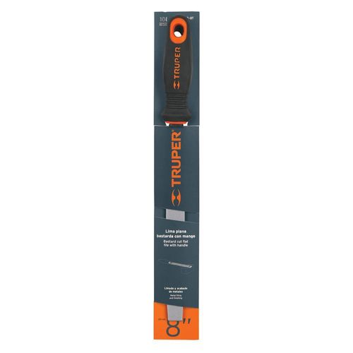 Lima Plana Bastarda 8" Con Mango Truper 15311