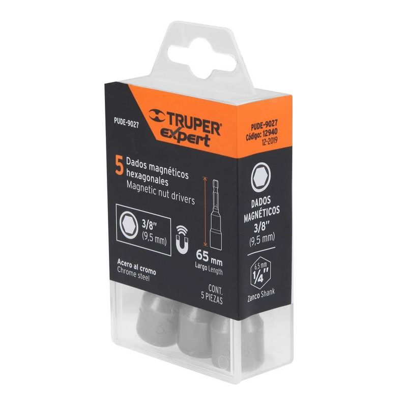 Set-Dado-Magnetico-Hexagonal-3-8--X-5-Pzas-Truper-12940
