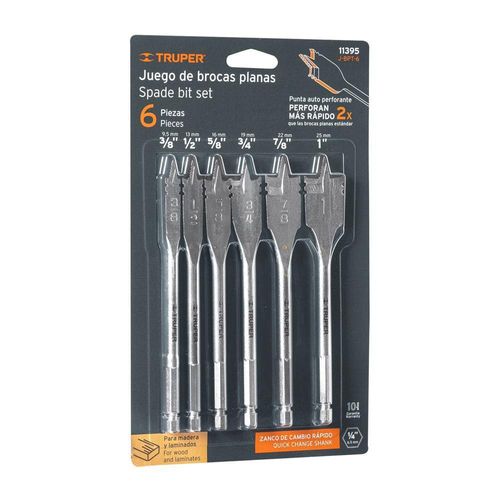 Juego de Brocas Paleta 6 Pzas Truper 11395