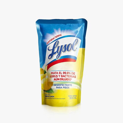 Desinfectante para Pisos Antibacterial Lysol Doypack 800 ml