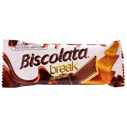 Galleta con Caramelo BISCOLATA Break Display 24un