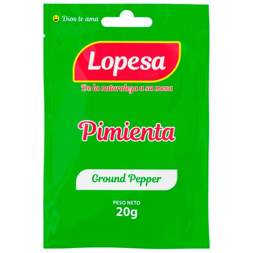 Pimienta LOPESA Sobre 20g Paquete 5un