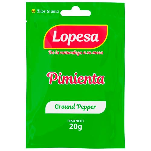 Pimienta LOPESA Sobre 20g Paquete 5un