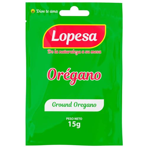 Orégano LOPESA Sobre 15g Bolsa 5un