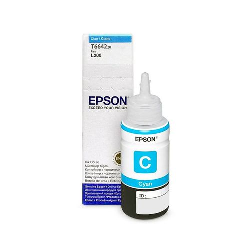 Botella de tinta Epson T664220 cyan rinde 6500 Páginas 70 ml